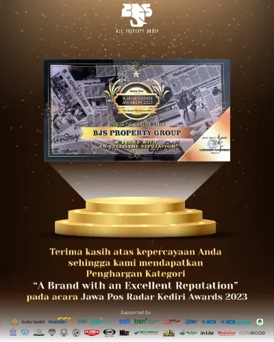 Tahun 2023 : Meraih Penghargan Kategori “A Brand with an Excellent Reputation” pada acara Jawa Pos Radar Kediri Awards 2023