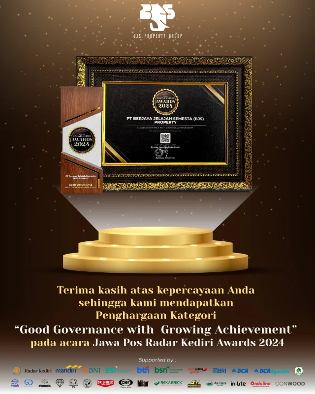 Tahun 2024 : Meraih Penghargaan Kategori “Good Governance with  Growing Achievement” pada acara Jawa Pos Radar Kediri Awards 2024
